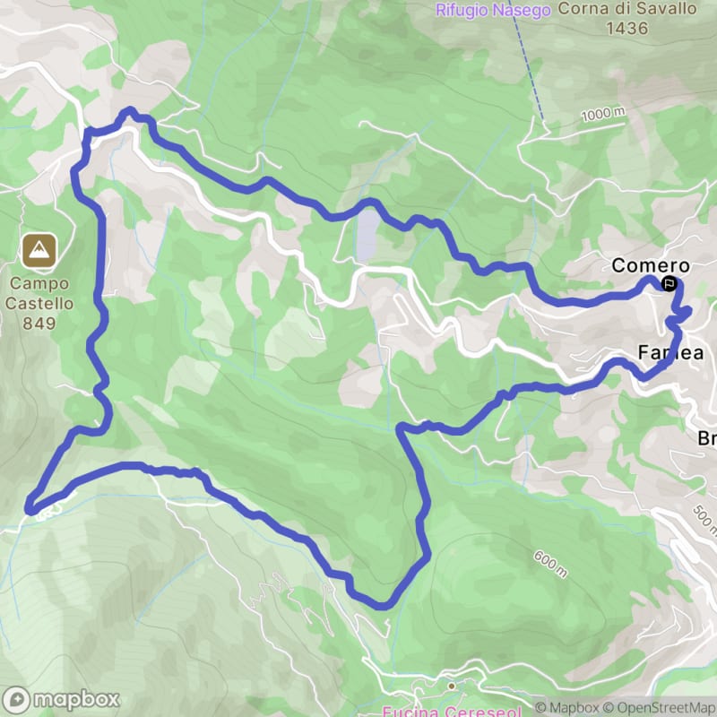 Randonnée nature au départ de Comero, Casto, Lombardie - Comero