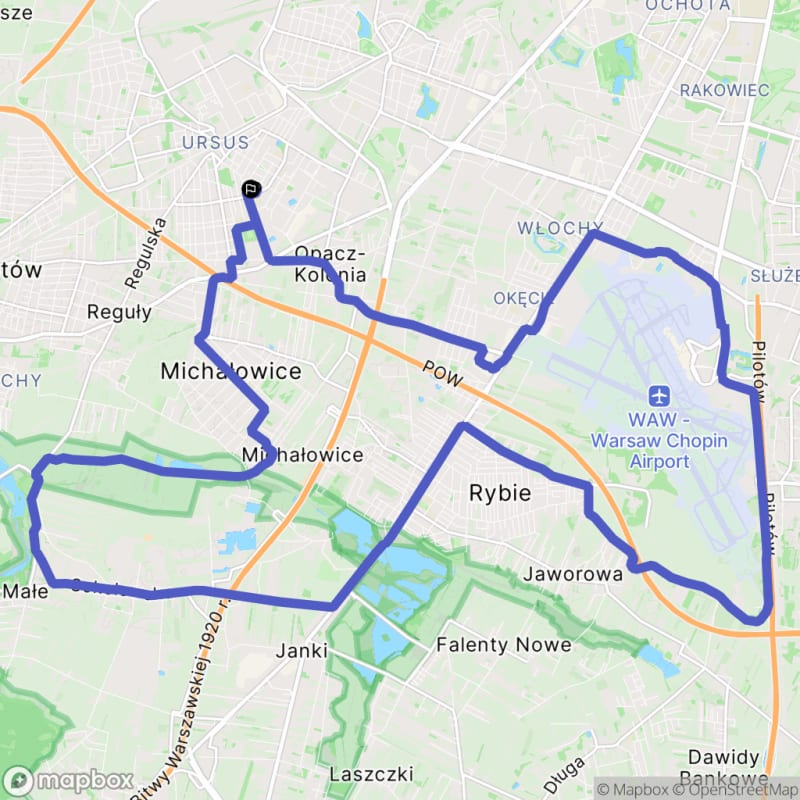 Wokół lotniska Chopina - Warszawa