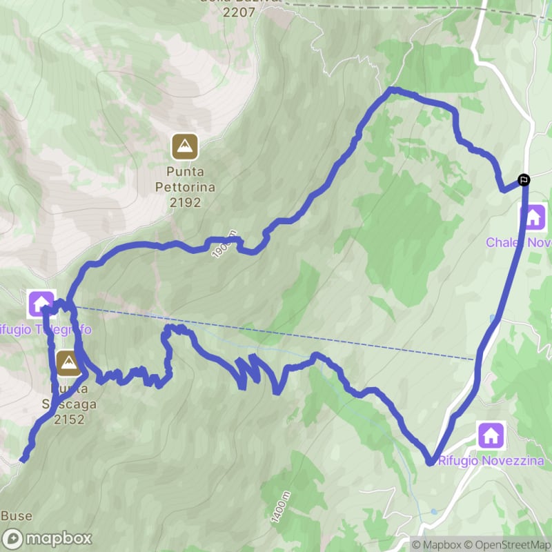 Randonnée pédestre au départ de Novezza, Ferrara di Monte Baldo - Ferrara di Monte Baldo