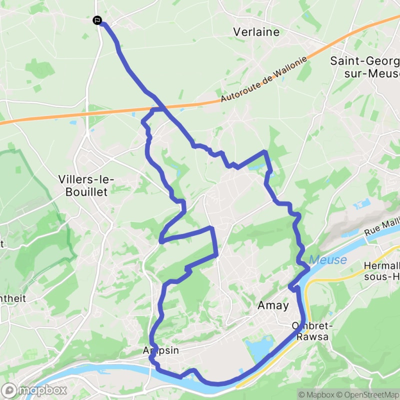 Mountainbiketocht in Verlaine - Verlaine