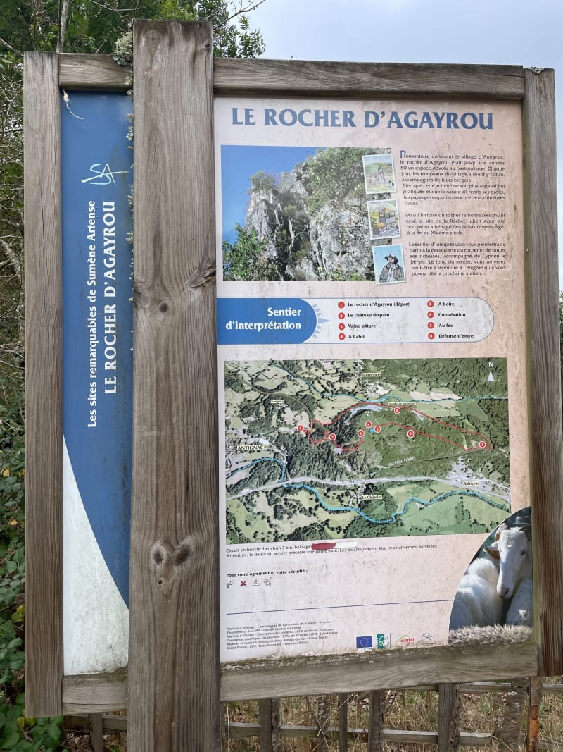 Le rocher d’Agayrou - Antignac