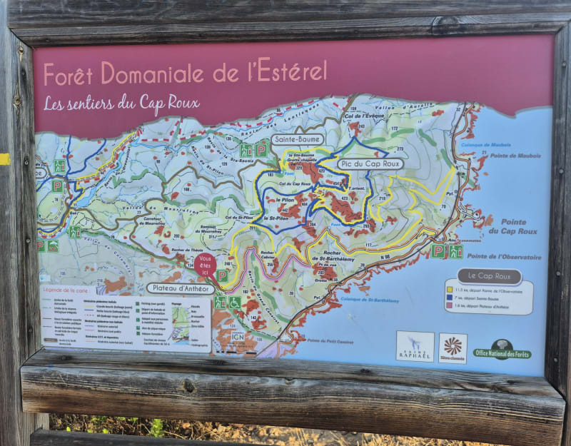 Rocher de St Barthélémy  -Col du Mistral - Saint-Raphaël
