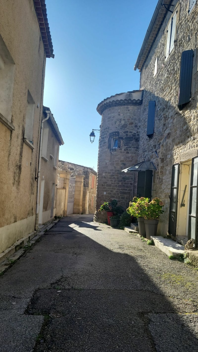 Saint-Geniès - Moussac par le pont piéton - Saint-Geniès-de-Malgoirès