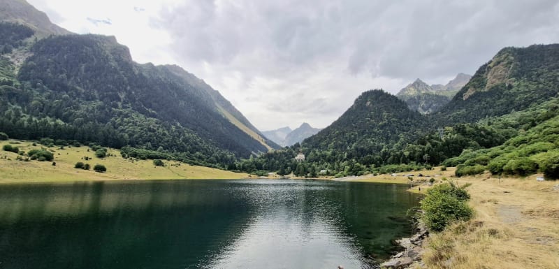 Tour du lac du Tech, barrage, cascades - Arrens-Marsous