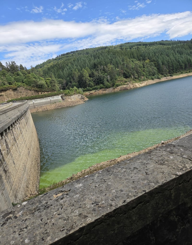 Les trois barrages depuis Le Chambon-Feugerolles - Le Chambon-Feugerolles