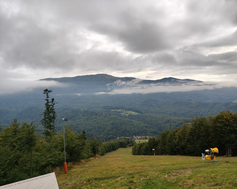 Beskid Żywiecki Polica przez Mosorny Groń i Hala Krupowa - Zawoja