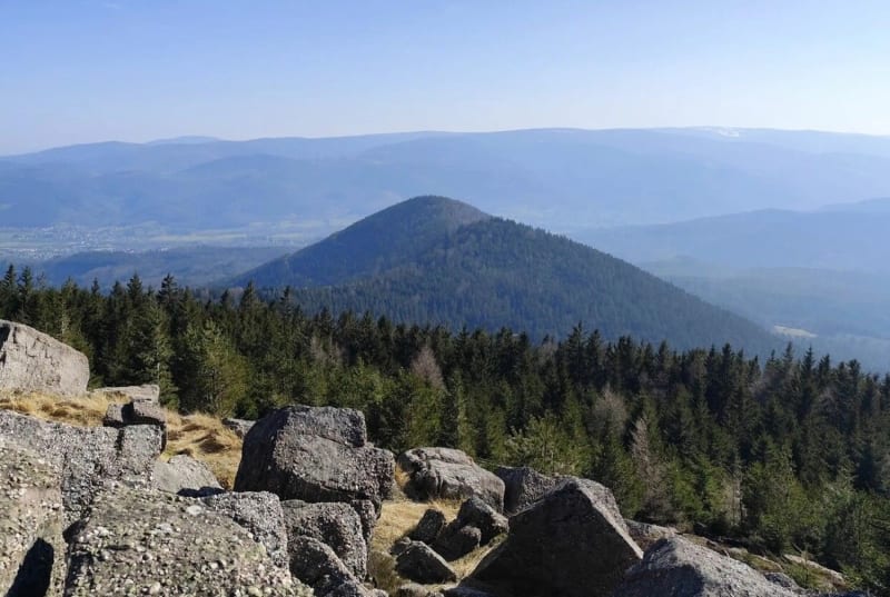 Vue depuis le rocher de Mutzig à Lutzelhouse.