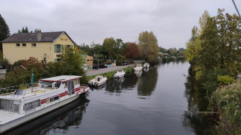 Chemin du halage en boucle par la rue Jules Barni d'Amiens - Amiens