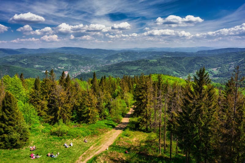 Trudny szlak: Czantoria i Szlak Rycerski - 13,2 km - Ustroń