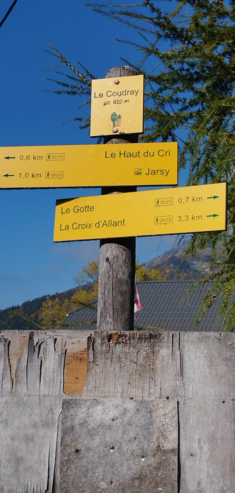 La Croix d'allan, du Coudray, au dessus de Jarsy - Jarsy