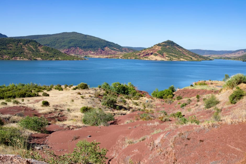 Le lac du Salagou dans l'Hérault