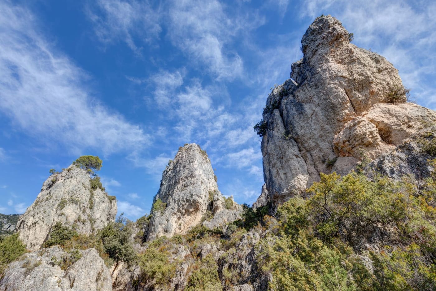 Le cirque dolomitique de Mourèze près de Montpellier