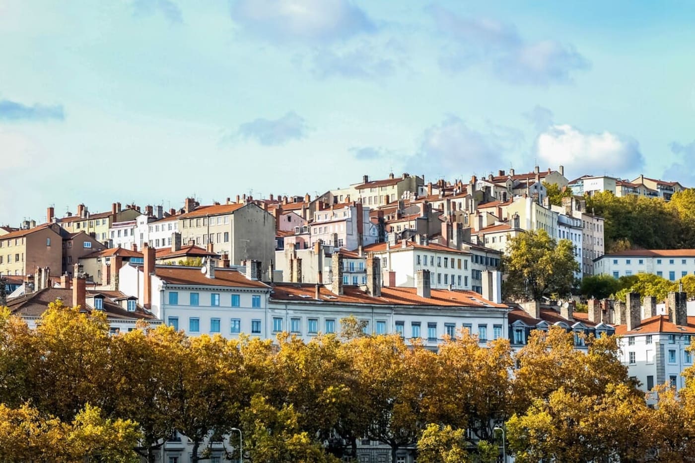 Pentes du quartier de la Croix-Rousse à Lyon