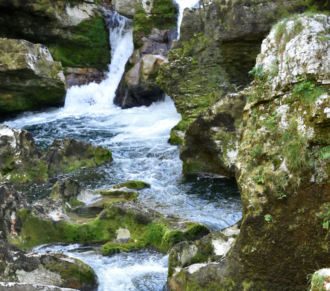 L'eau qui coule dans les pertes de l'Ain