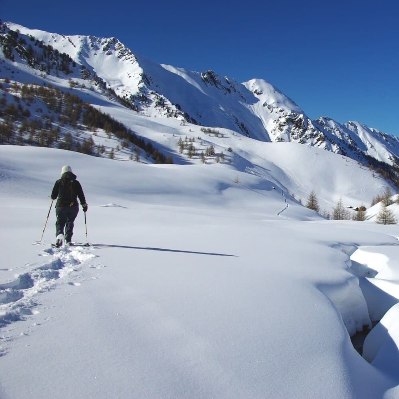 Rando raquettes Alpes du Sud : randonnée près de la station des Orres