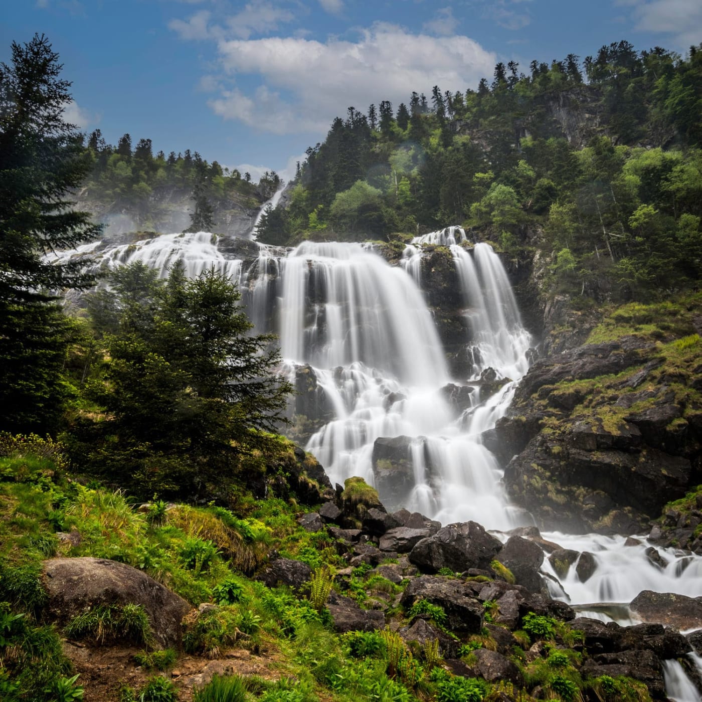 La cascade d'Ars dans l'Ariège