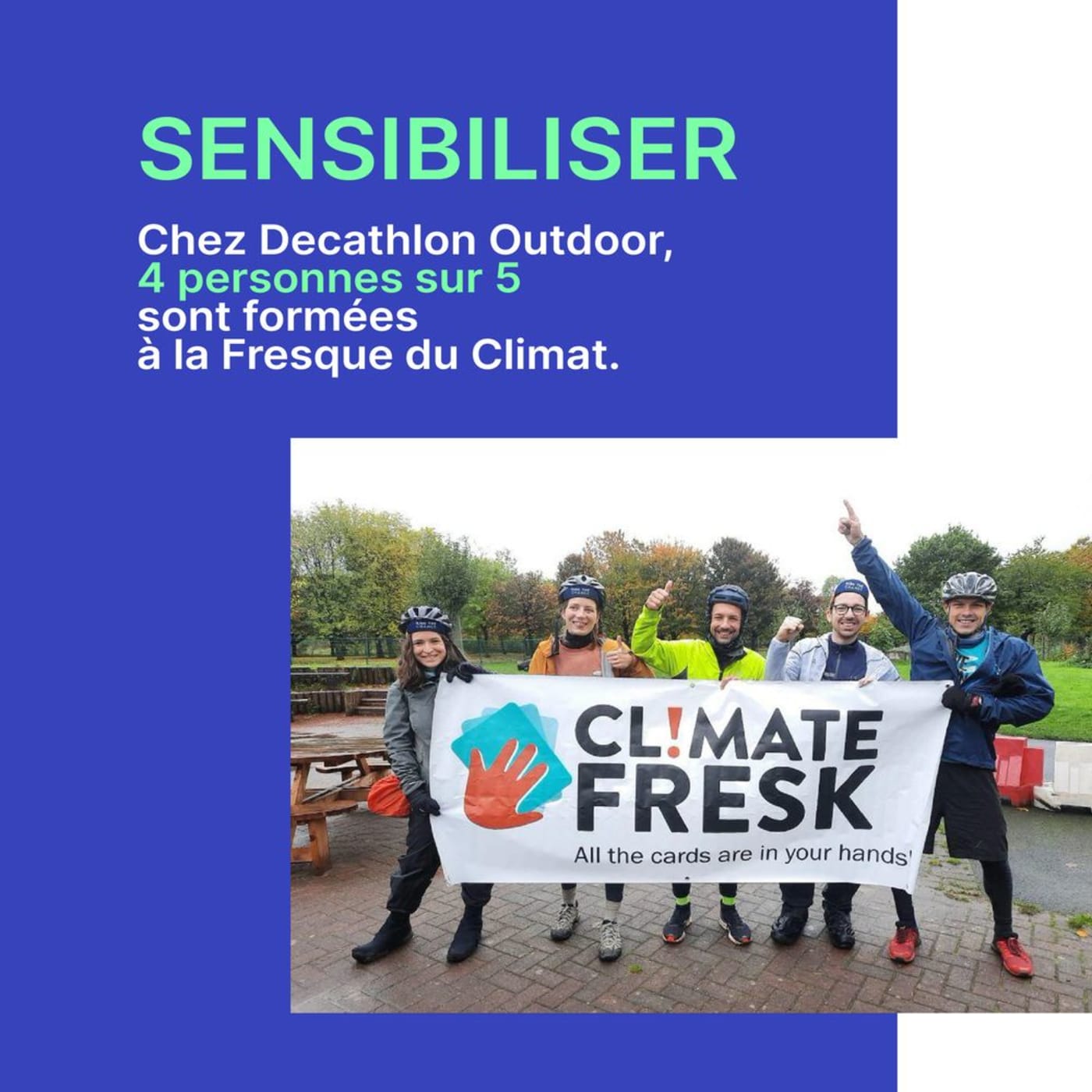 Engagements Decathlon Outdoor fresque du climat