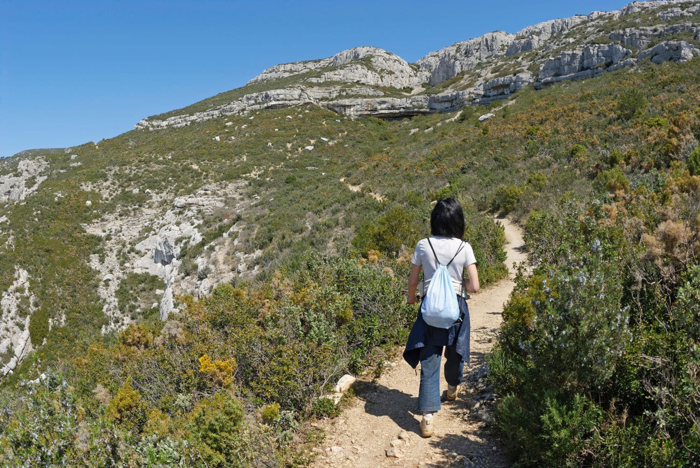 En randonnée dans le massif de la Sainte-Baume