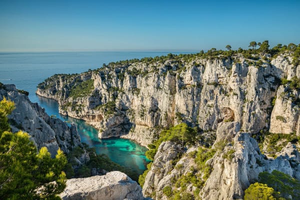 vue depuis le sentier de randonnée au belvédère d'En-Vau