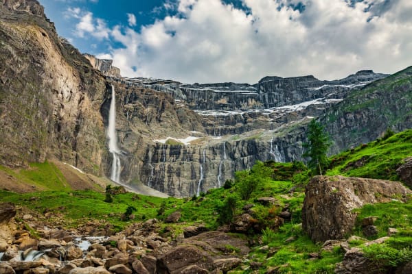 Le cirque de Gavarnie et sa grande cascade