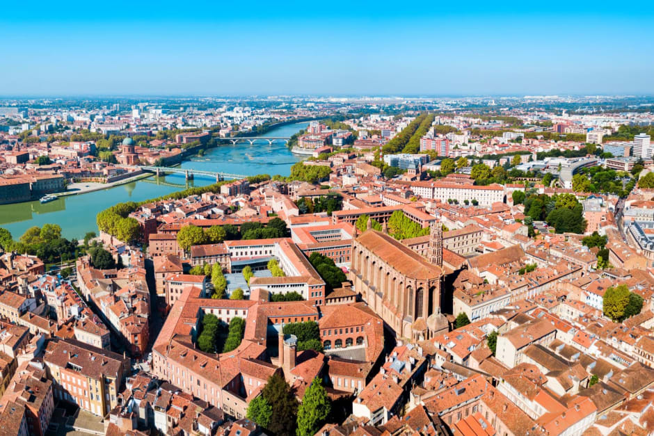 Randonnée et balade Toulouse : ville aux toits roses et fleuve qui serpente.