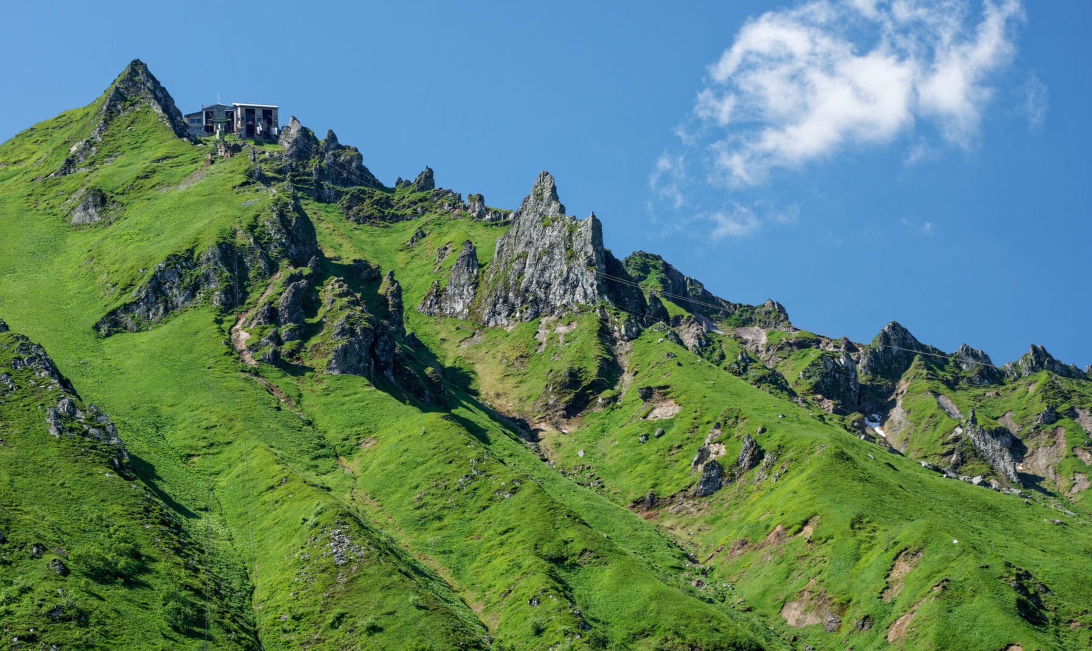 Le Puy de Sancy avec sa station de téléphérique