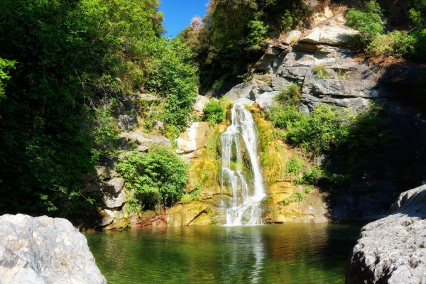 La cascade de Bucatoggio, près de la cascade de l'Ucelluline