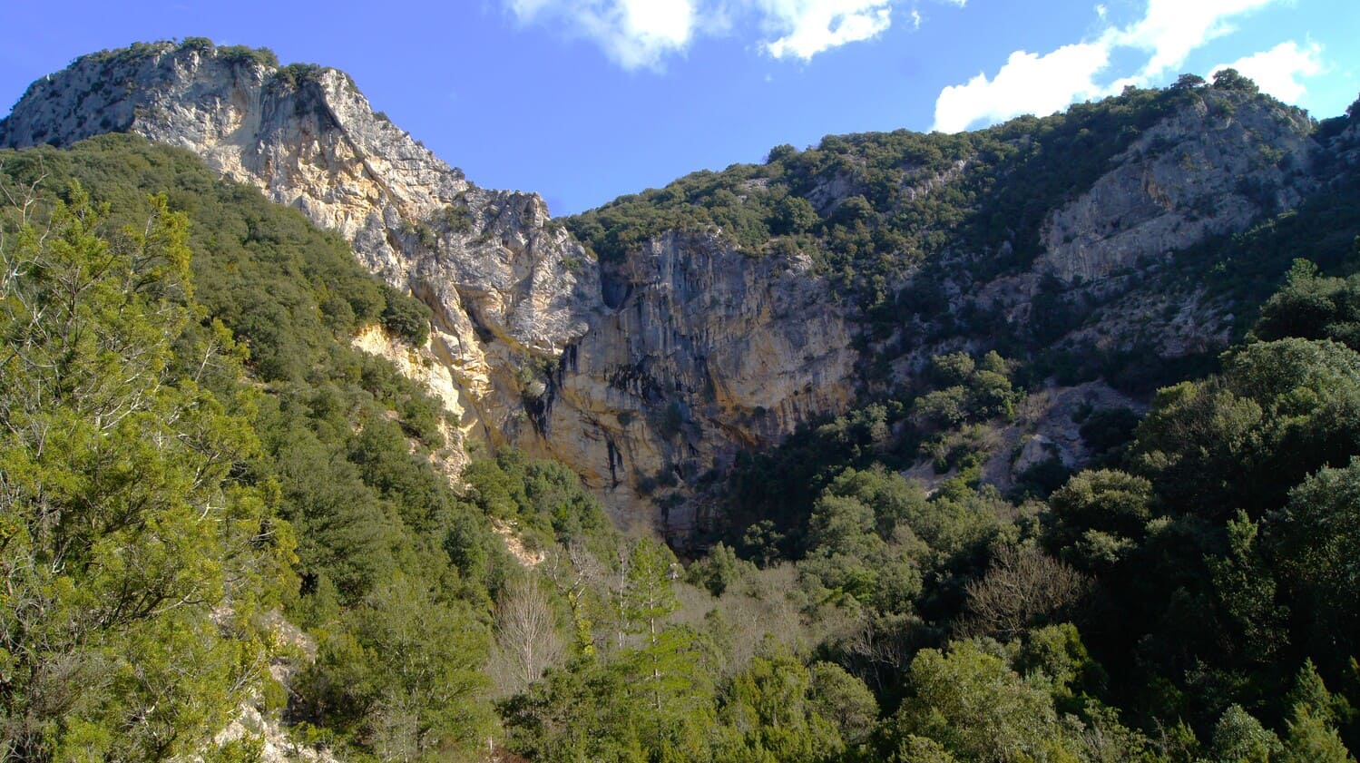 La cascade de Pissevieille près du ruisseau du Tiourre