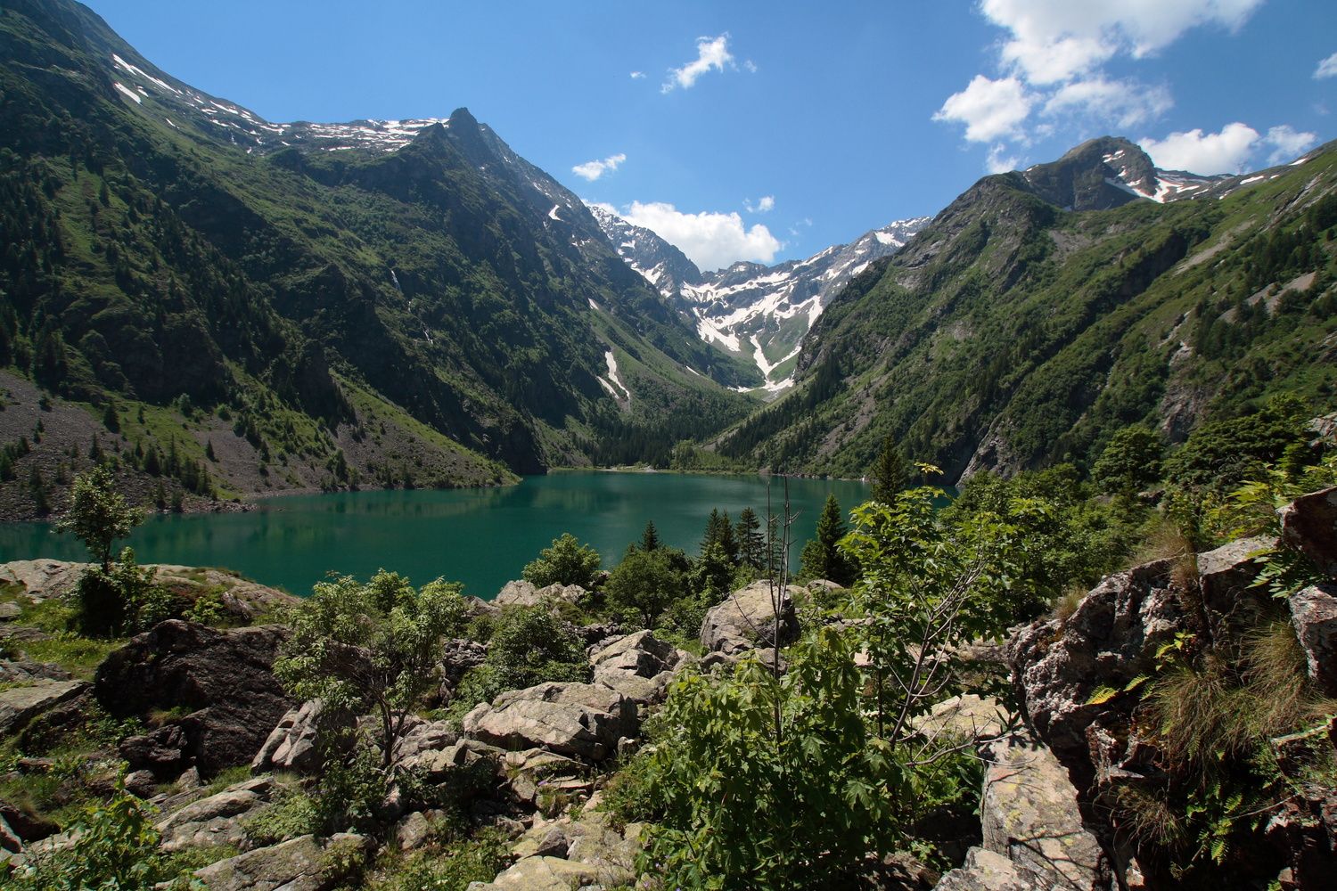 Photo du lac du Lauvitel à proximité du lac de la Muzelle.