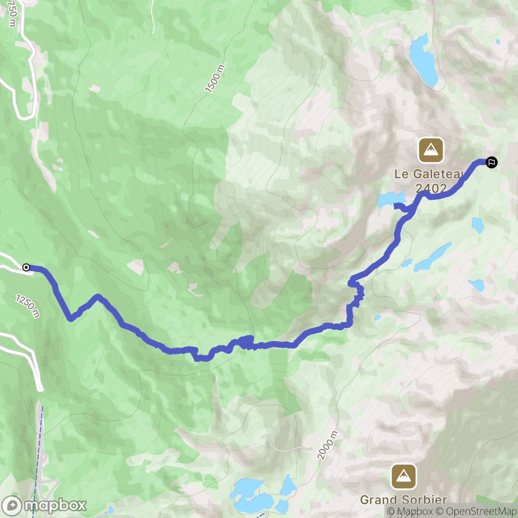 Saint-Martin-Uriage : carte du parcours de randonnée - France