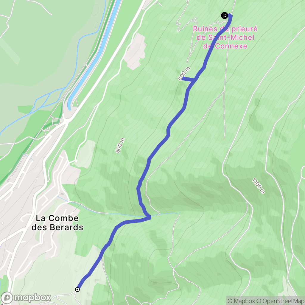 Saint-Georges-de-Commiers : carte du parcours de randonnée - France