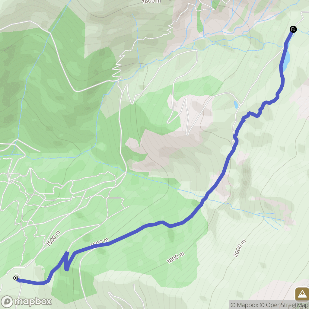 Fugières : carte du parcours de randonnée - France