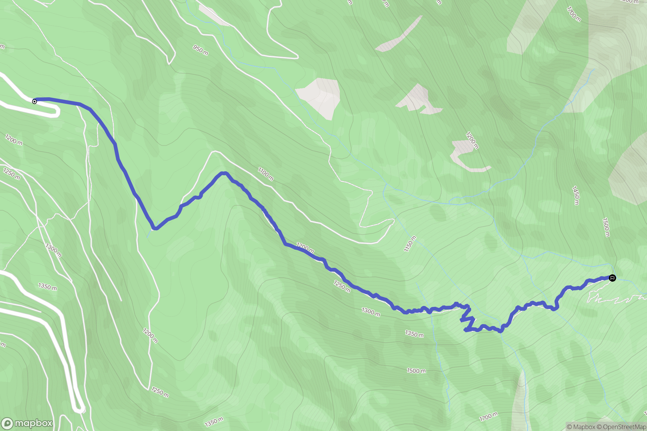 Saint-Martin-d'Uriage : carte du parcours de randonnée - France