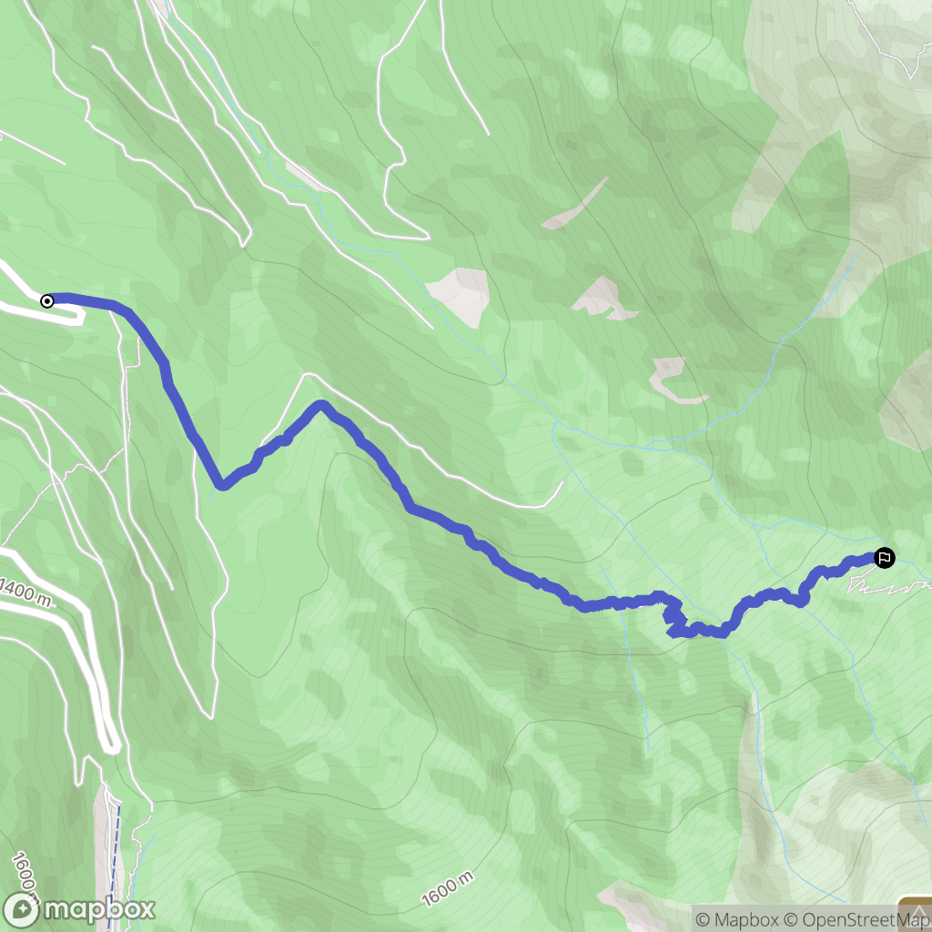 Saint-Martin-d'Uriage : carte du parcours de randonnée - France