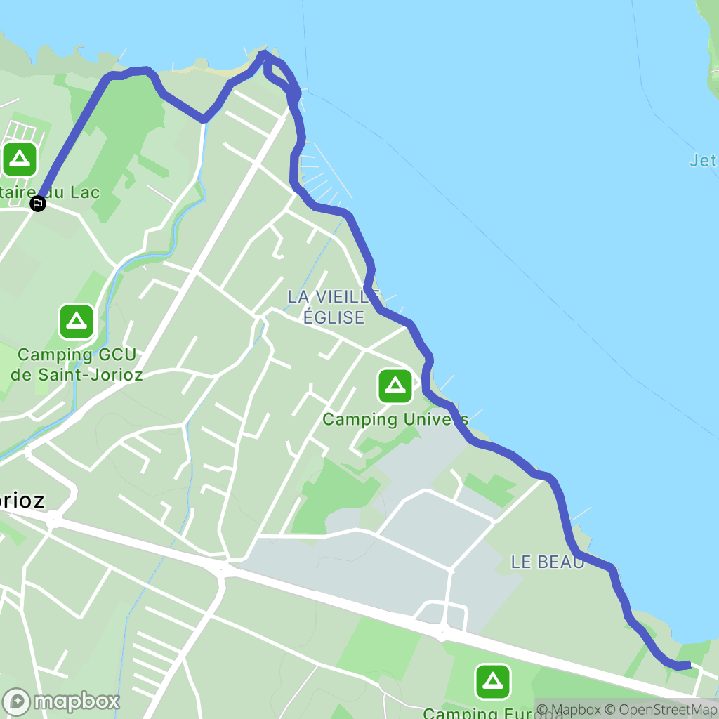 Saint-Jorioz : carte du parcours de randonnée - France