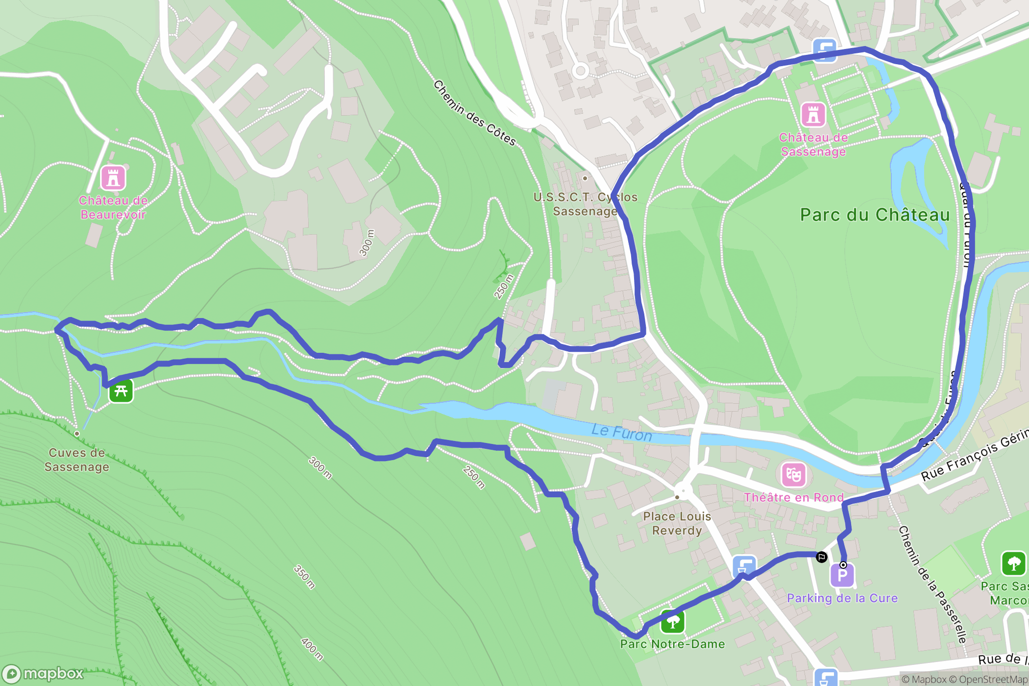 Sassenage: routekaart voor buitenactiviteiten - France