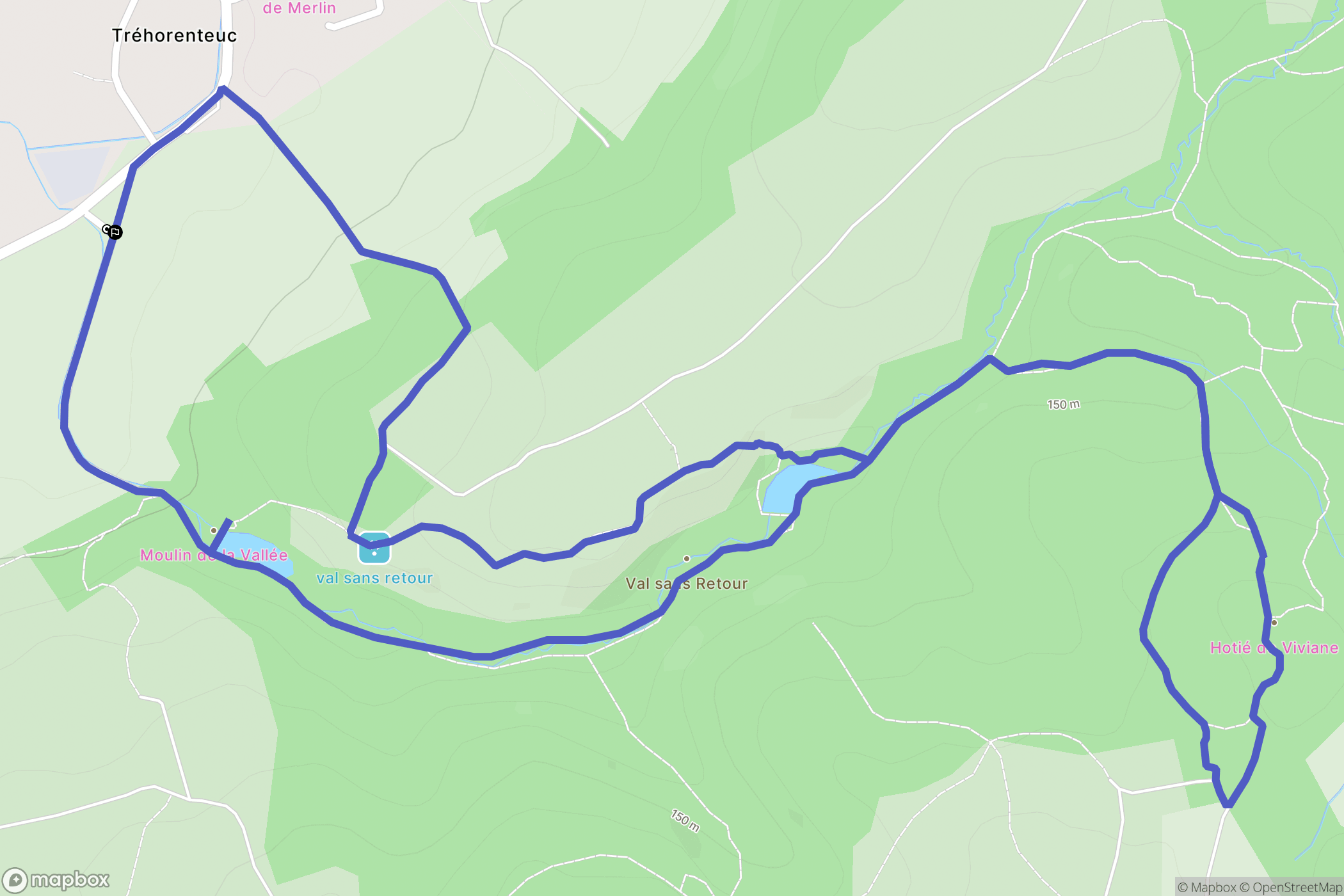 Tréhorenteuc: routekaart voor buitenactiviteiten - France