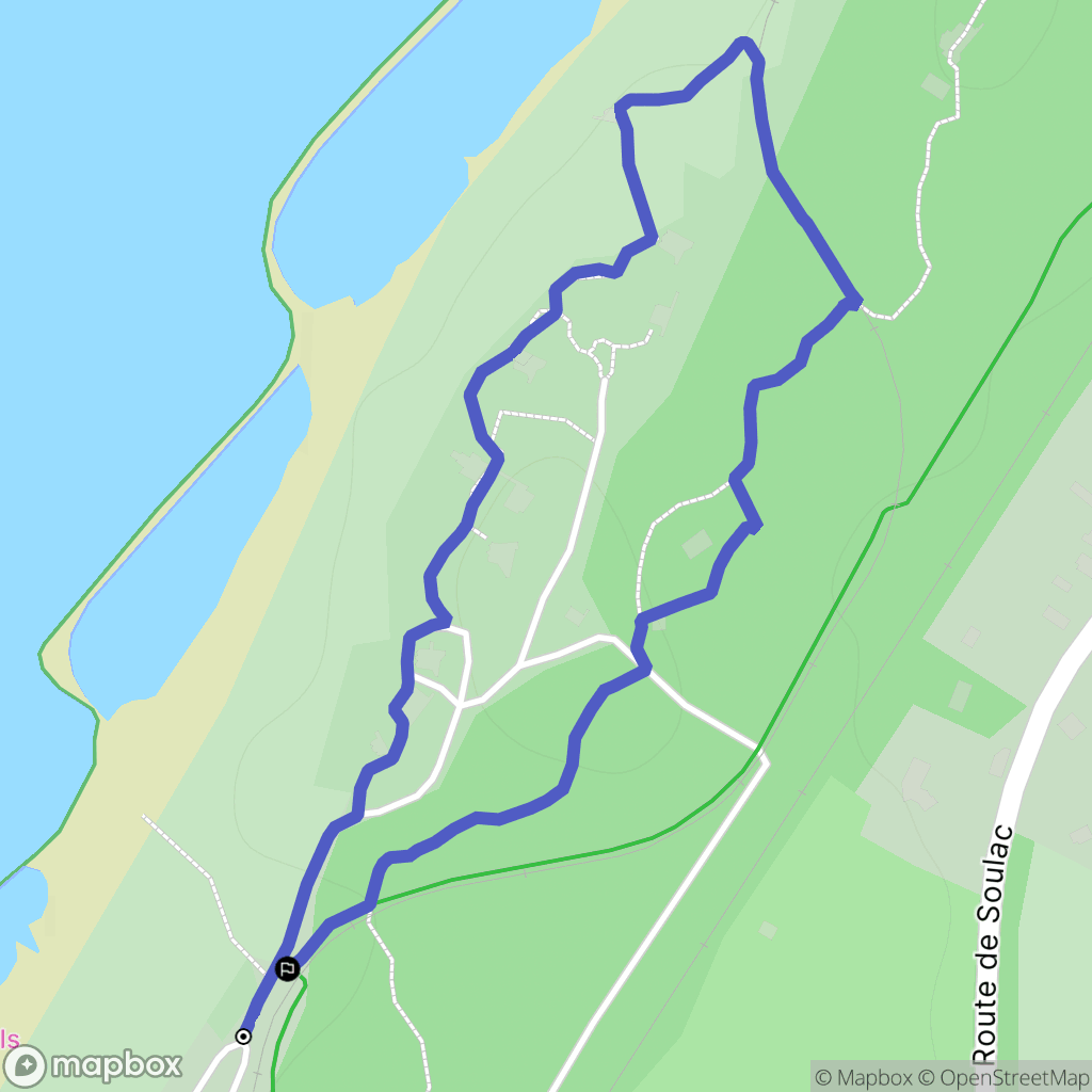 Soulac-sur-Mer : carte du parcours de randonnée - France