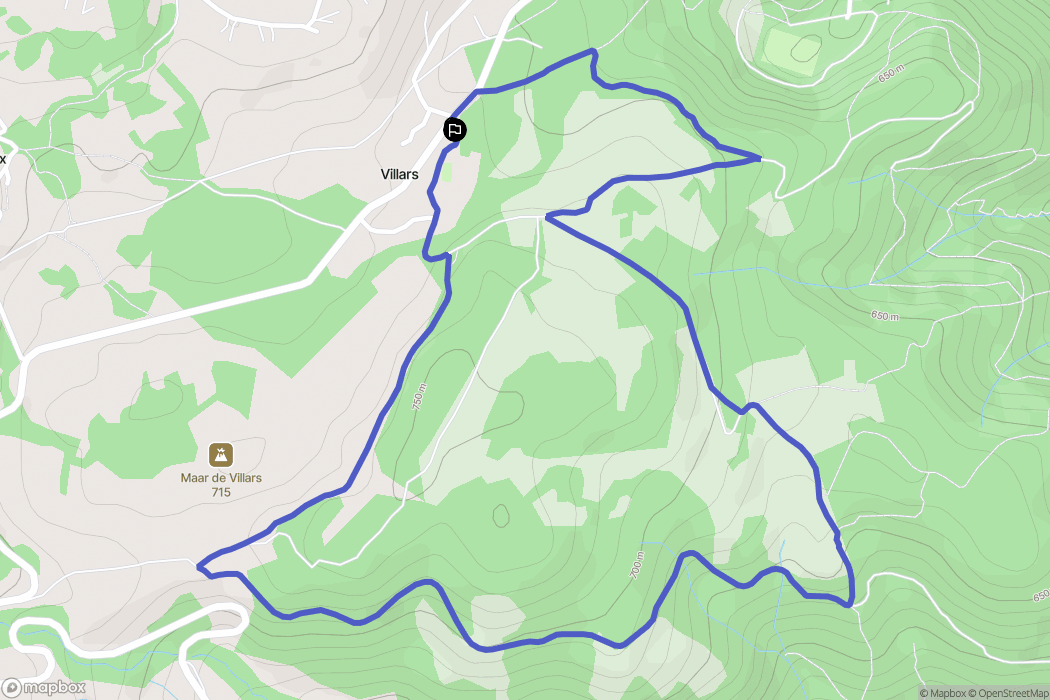 Chamalières : carte du parcours de randonnée - France