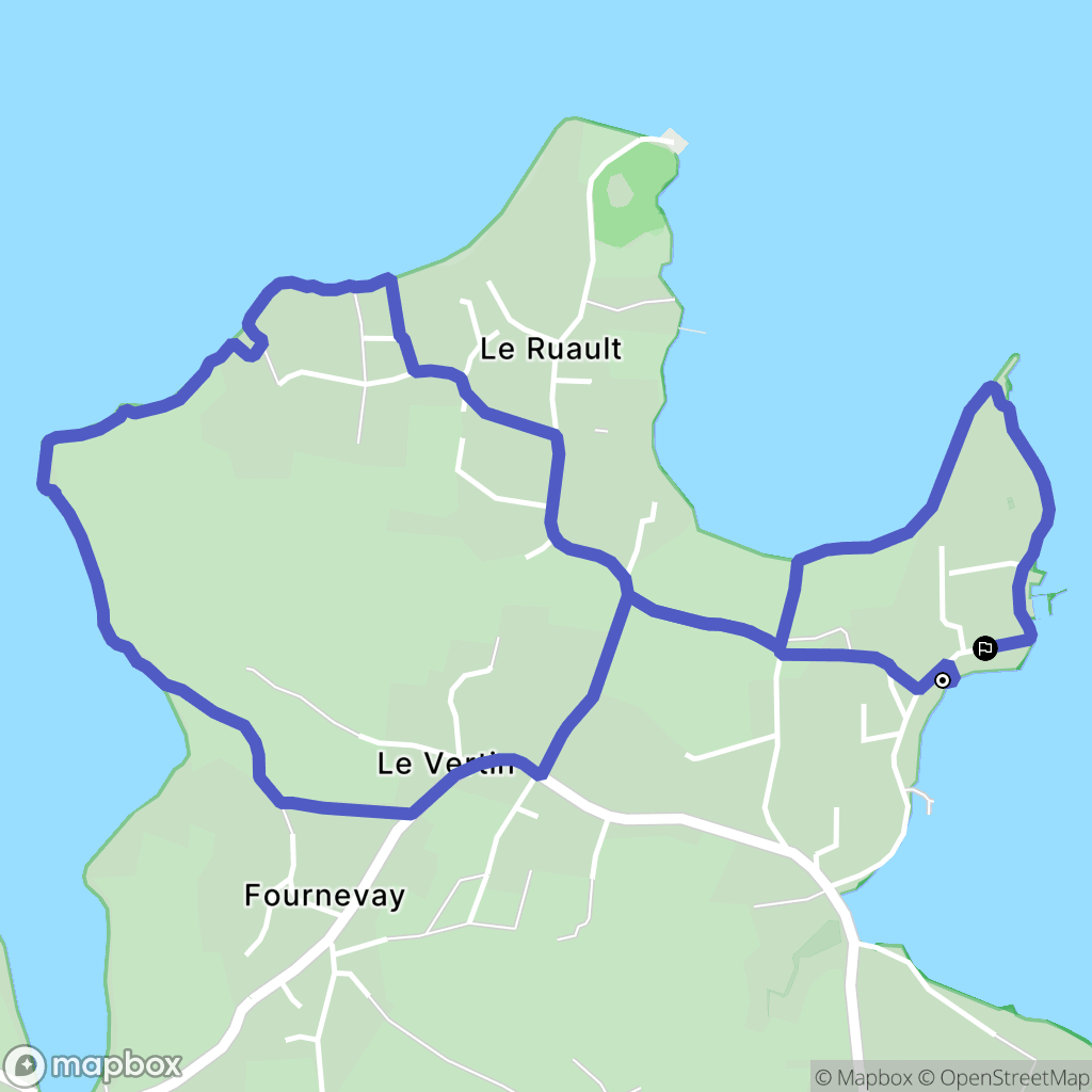 Sarzeau : carte du parcours de randonnée - France