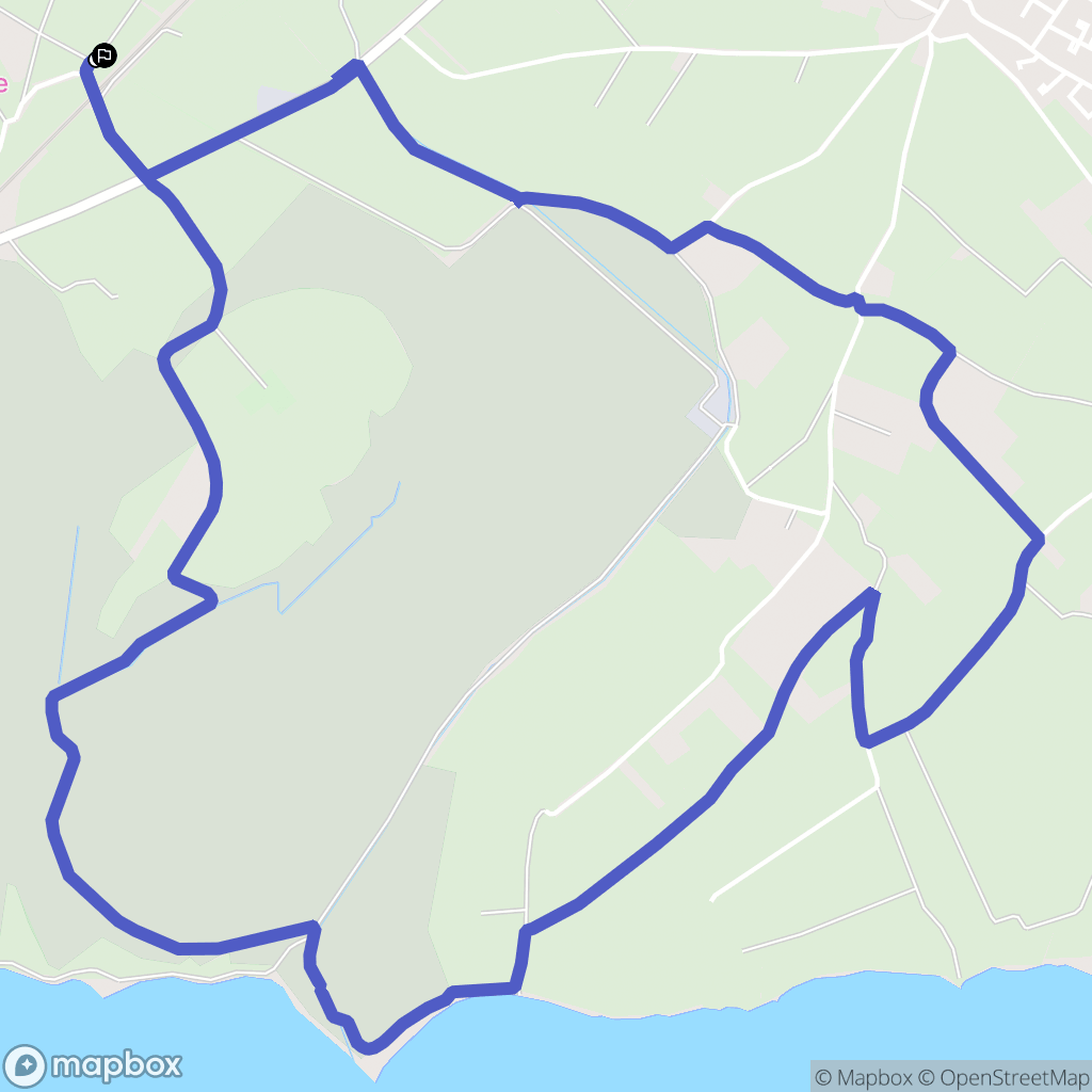 Villeneuve-lès-Maguelone : carte du parcours de randonnée - France