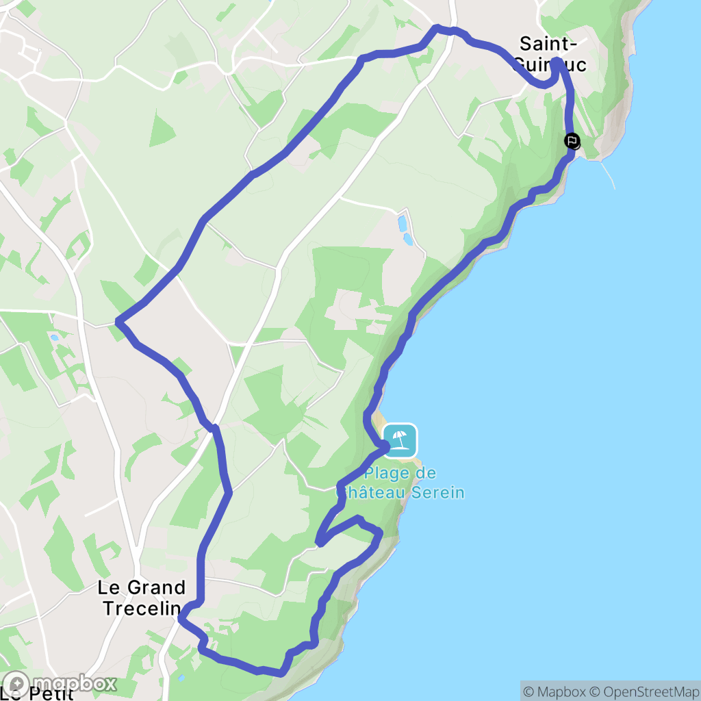 Plévenon : carte du parcours de randonnée - France