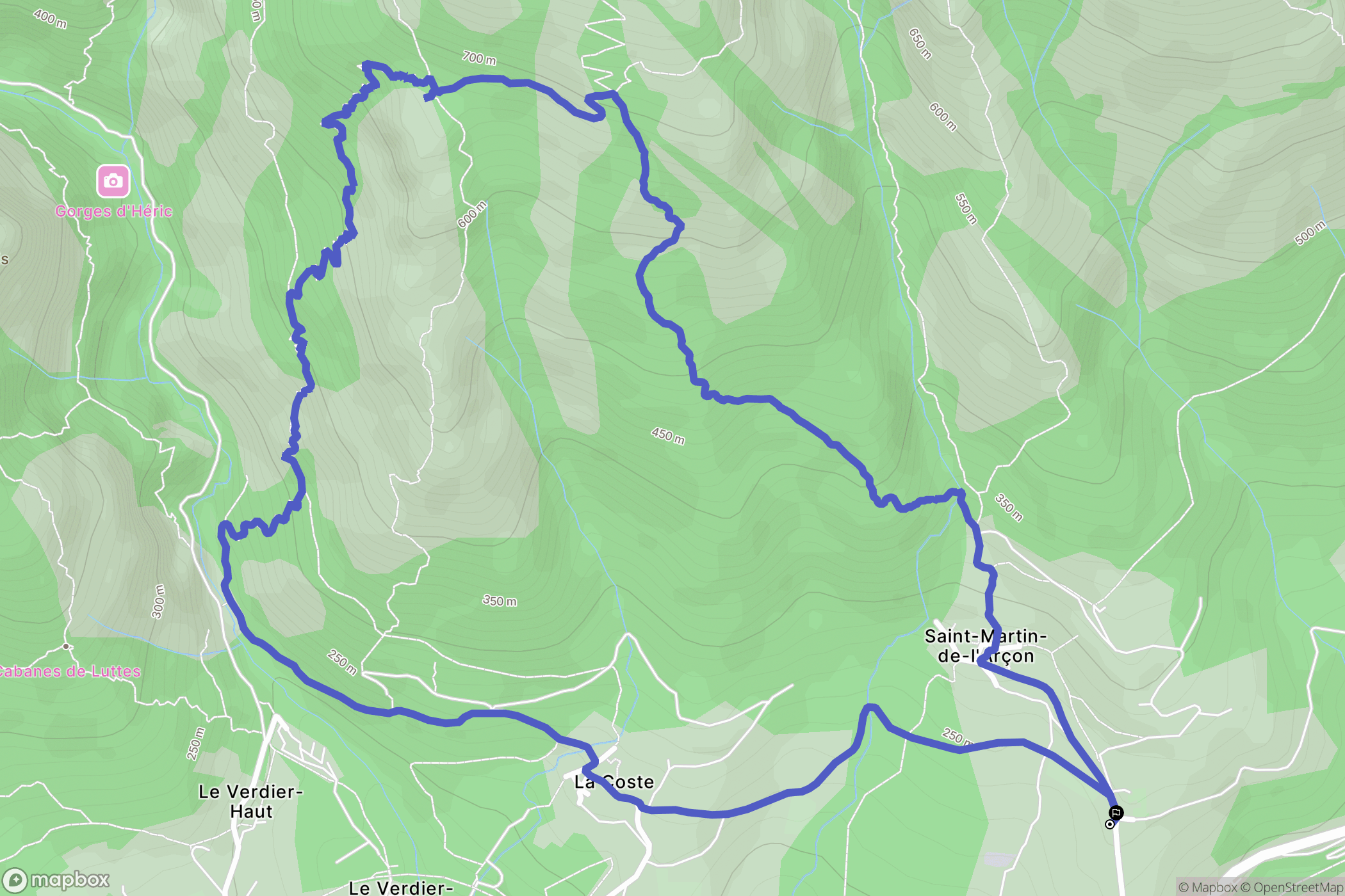 Saint-Martin-de-l'Arçon: routekaart voor buitenactiviteiten - France
