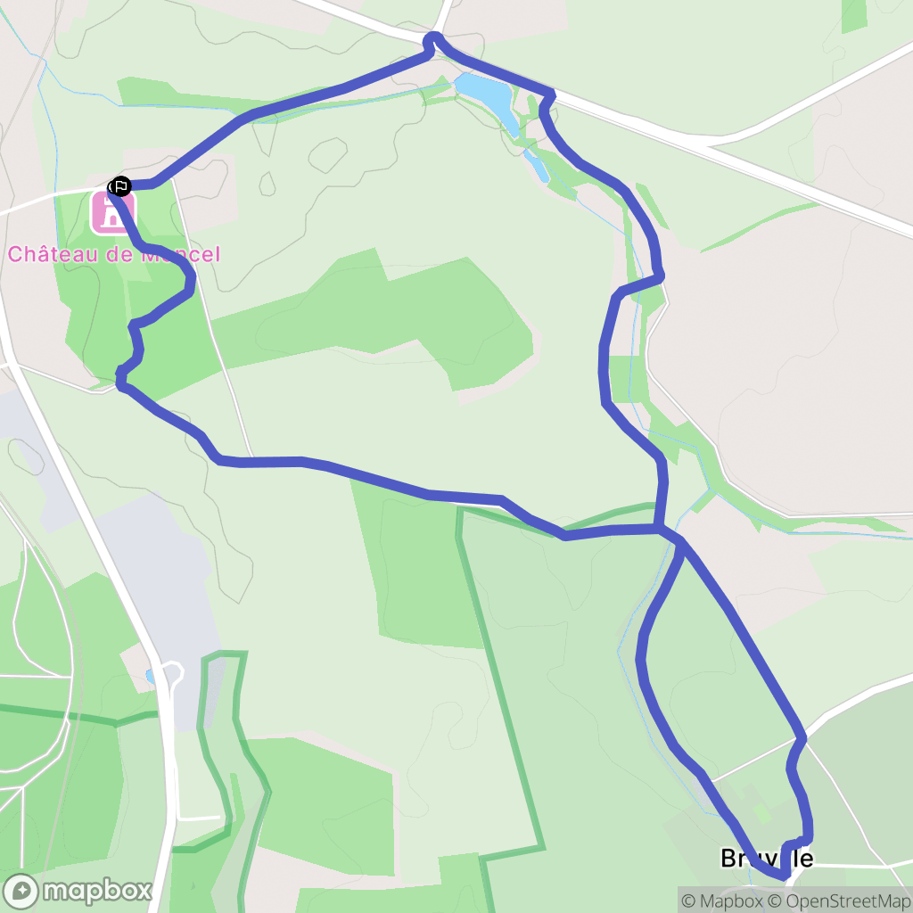 Jarny : carte du parcours de randonnée - France