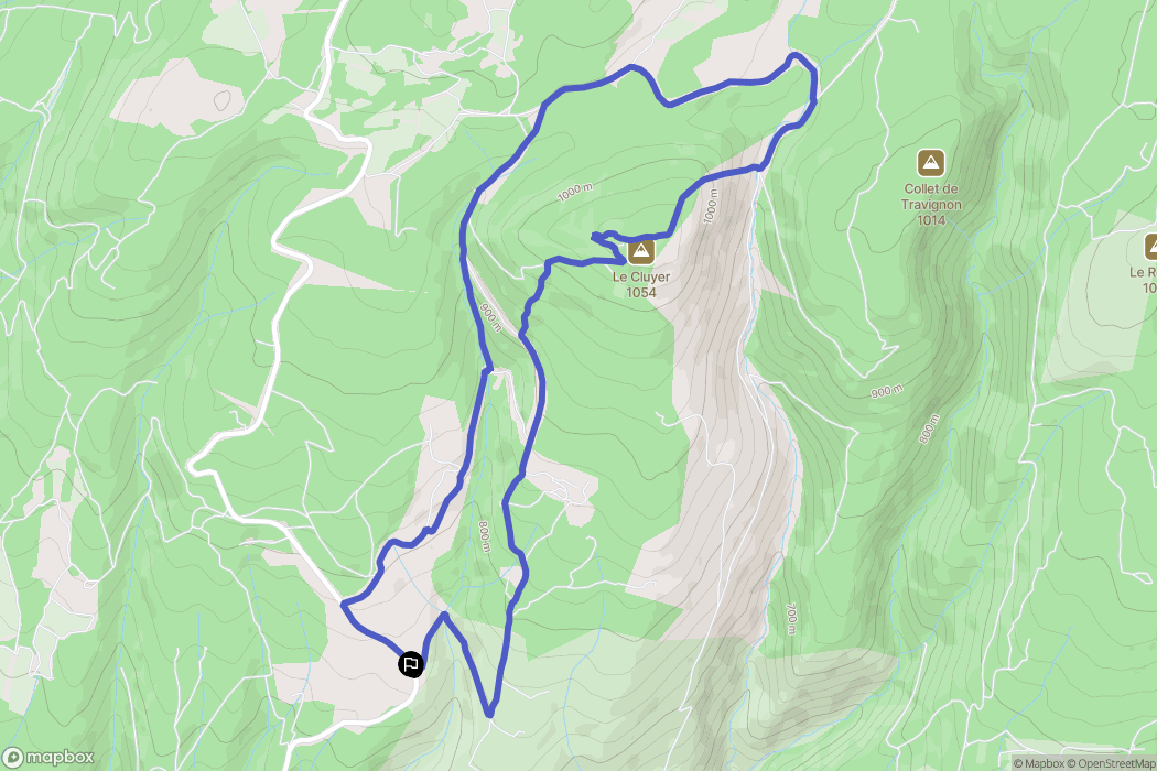 Saint-Saturnin-lès-Apt : carte du parcours de randonnée - France
