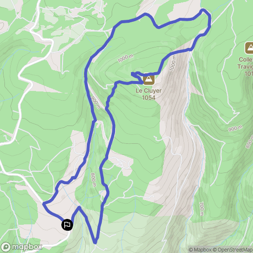 Saint-Saturnin-lès-Apt : carte du parcours de randonnée - France