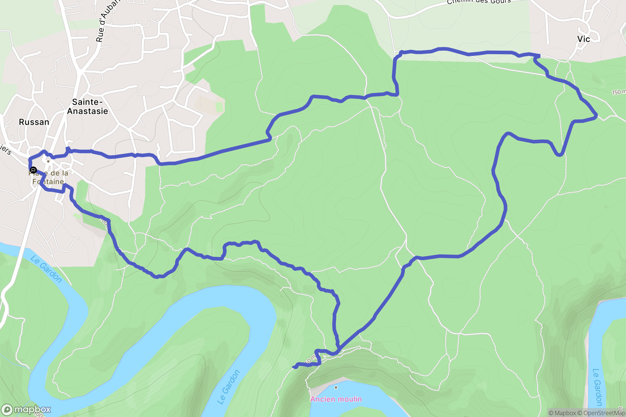 Sainte-Anastasie: routekaart voor buitenactiviteiten - France