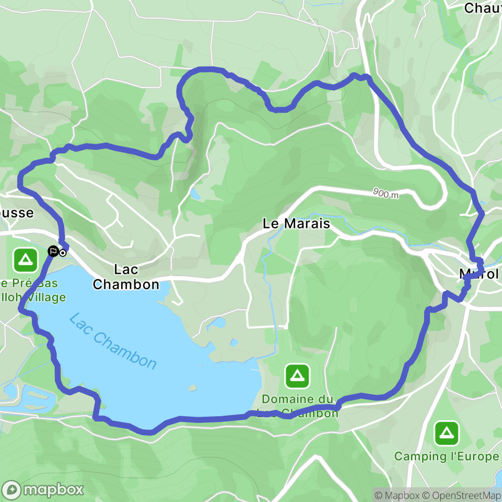 Chambon-sur-Lac: routekaart voor buitenactiviteiten - France