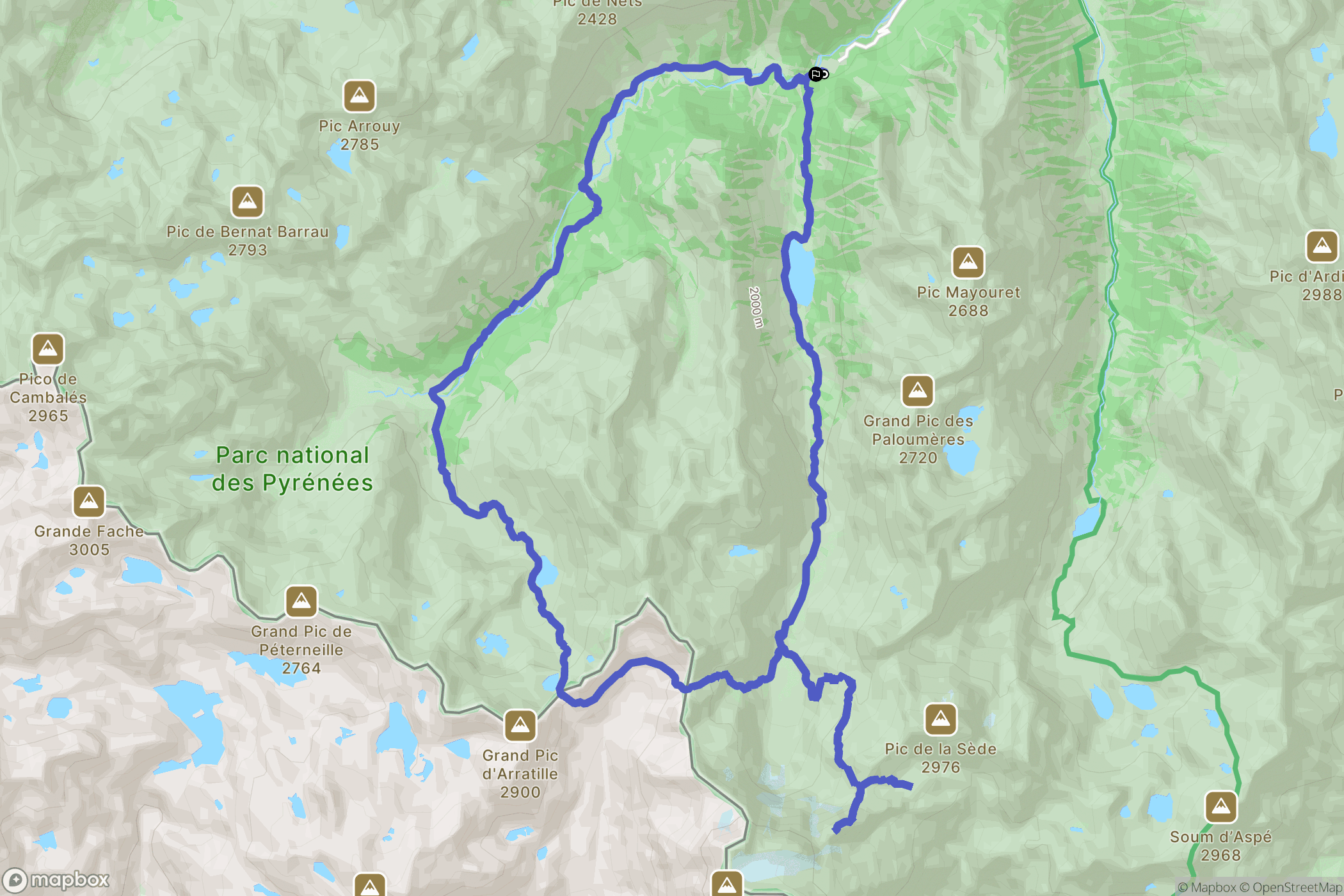 Cauterets: routekaart voor buitenactiviteiten - France