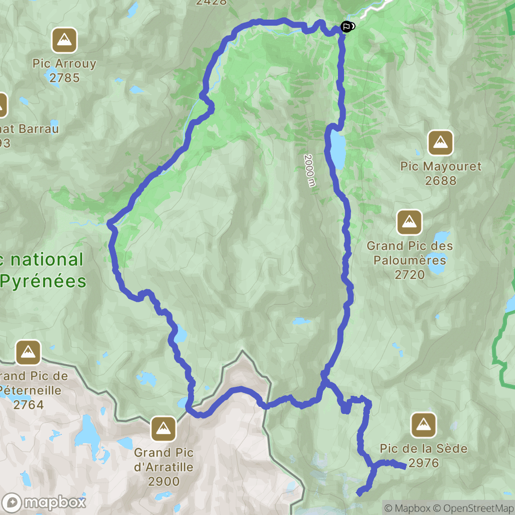 Cauterets: routekaart voor buitenactiviteiten - France
